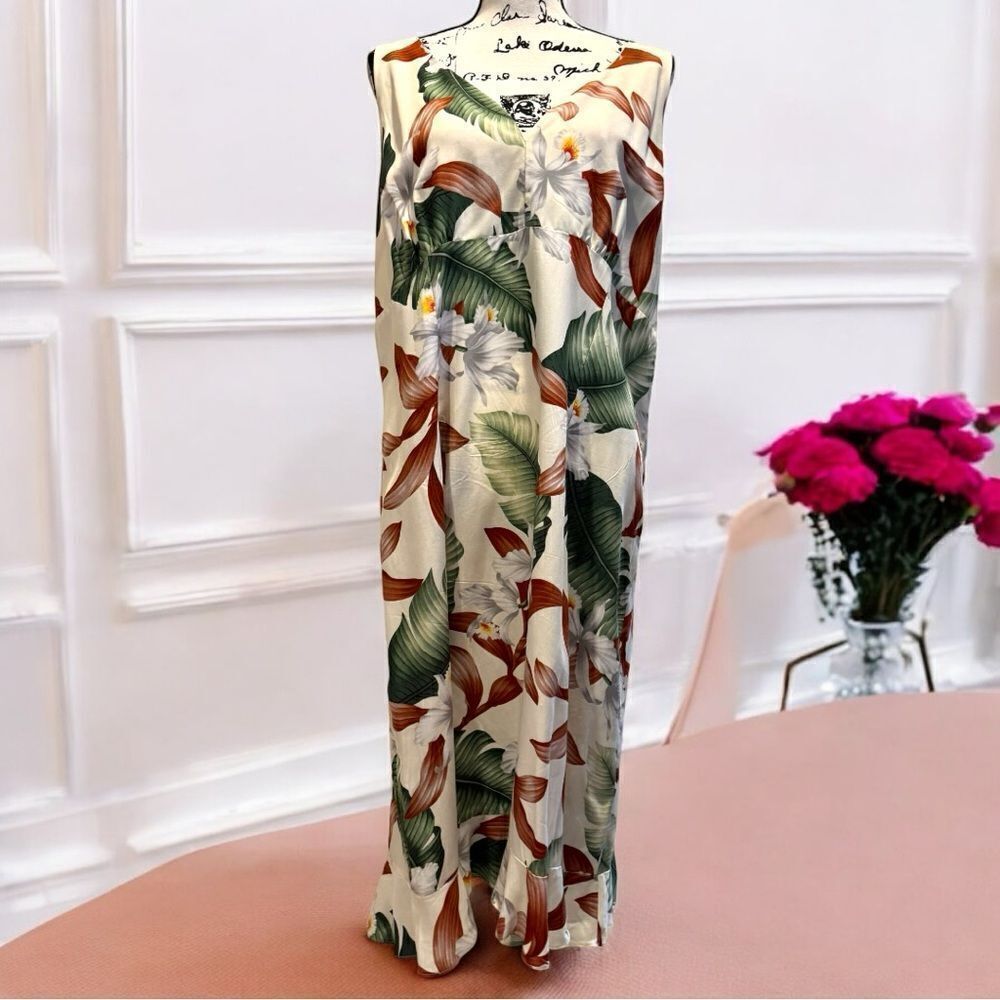 M D Fashion Hawaii Empire Princess Flare Hem Muumuu Size 2XL